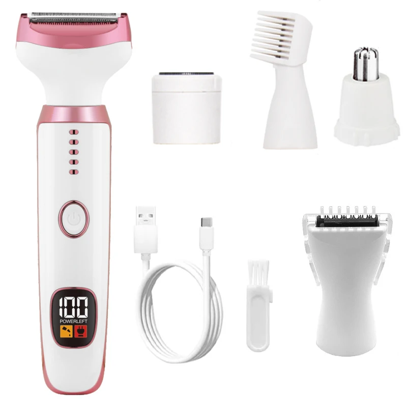 Verbesserter elektrischer Haarschneider für Frauen zur schmerzfreien, kabellosen Haarentfernung – für Gesicht, Beine und Bikinizone._voghion.com
