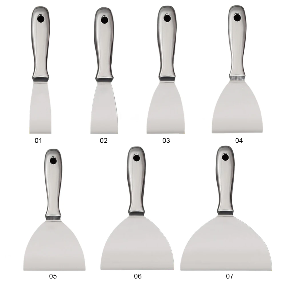 One-Piece Stainless Steel Putty Knife Spackle Tool Putty Scraper Spatula Scraper for Floor Wall Ceramic Tile Grout putty knife scraper,wall scraper