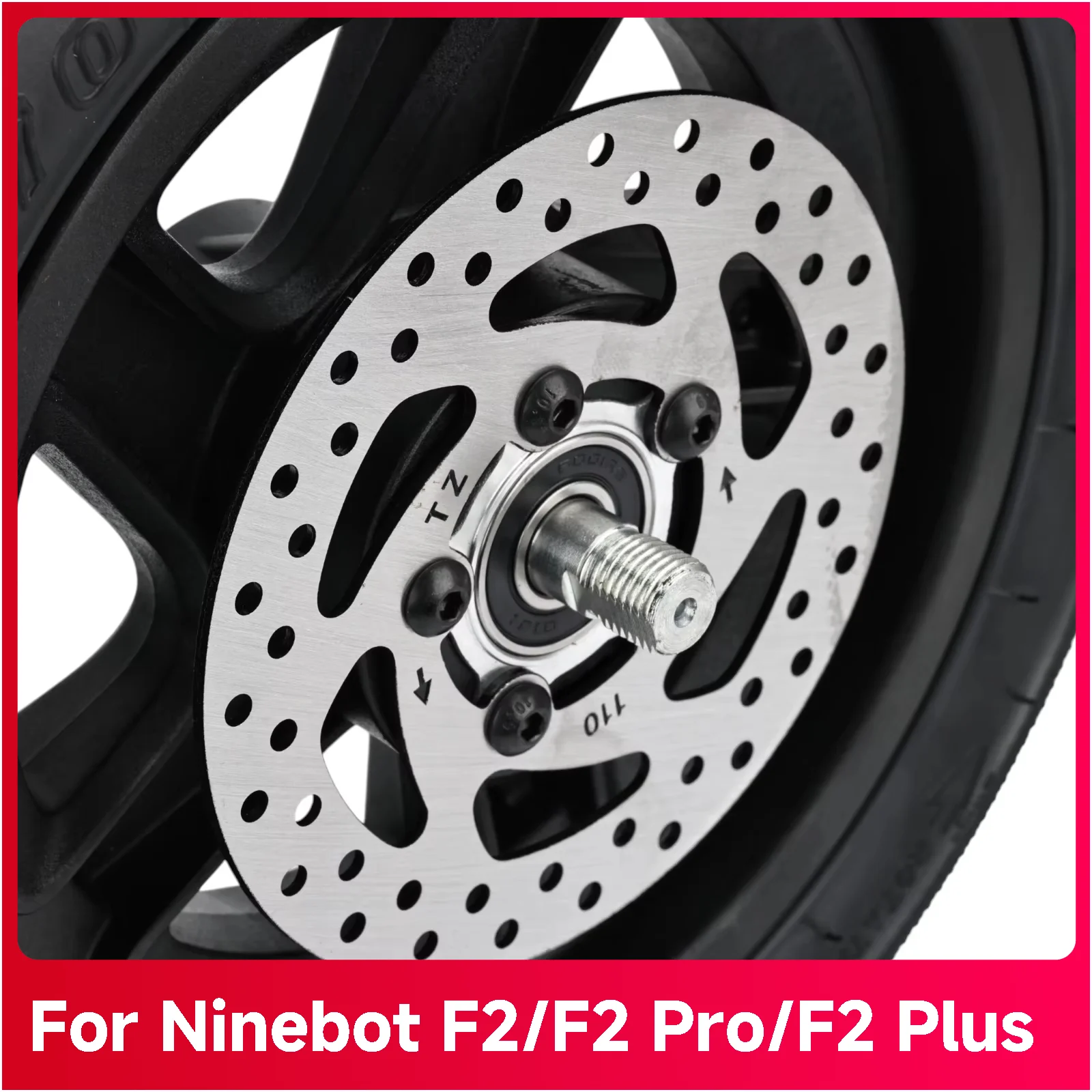 Original-Vorderradbaugruppe für Ninebot Elektroroller F2 F2 Pro F2 Plus 60/70-6.5 Selbstversiegelnde Vakuumreifen-Teile