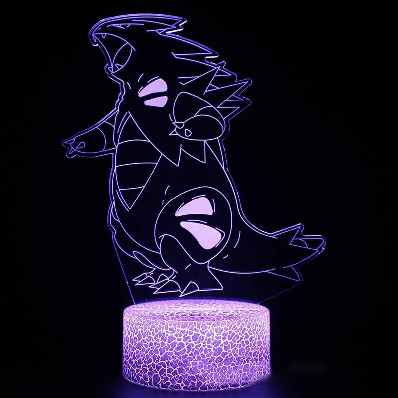 thumbnail image 1 of Figuras de anime de 22 estilos de Pokémon Pikachu Charizard, luz nocturna LED 3D que cambia de modelo, colección de lámparas con logotipo de acción, regalos creativos, 1 of 5