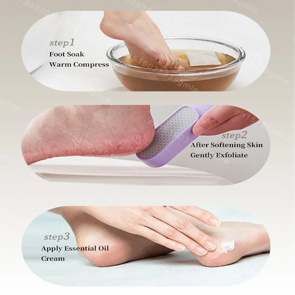 2 In 1 Nano Glass Foot Grinder with Cleaning Brush Remove Dead Skin Calluses Footplate File To Heel Scraping Sole Skin Pedicure