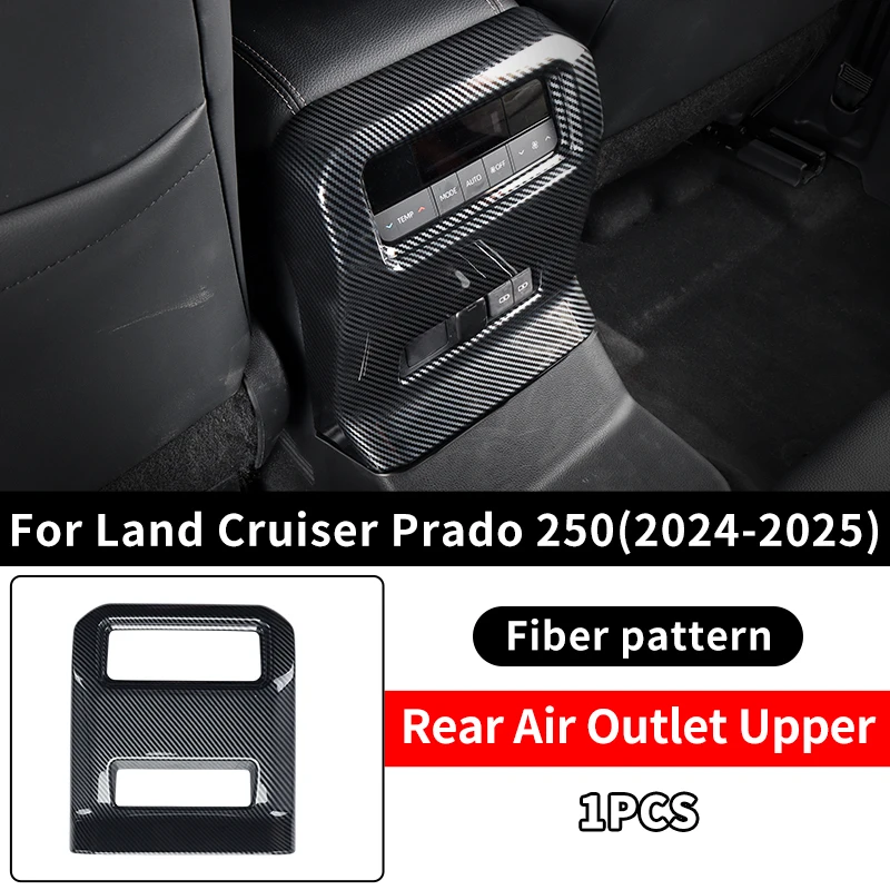 Areeyils Black Leather Center Console Armrest Cover For 2024-2025 Toyota Land