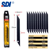 SDI Precise 30-Degree Sharp Utility Knife Ergonomic Handle Box Cutter Safety Thread Cutting Anti Shake Powerful Auto Locking 6