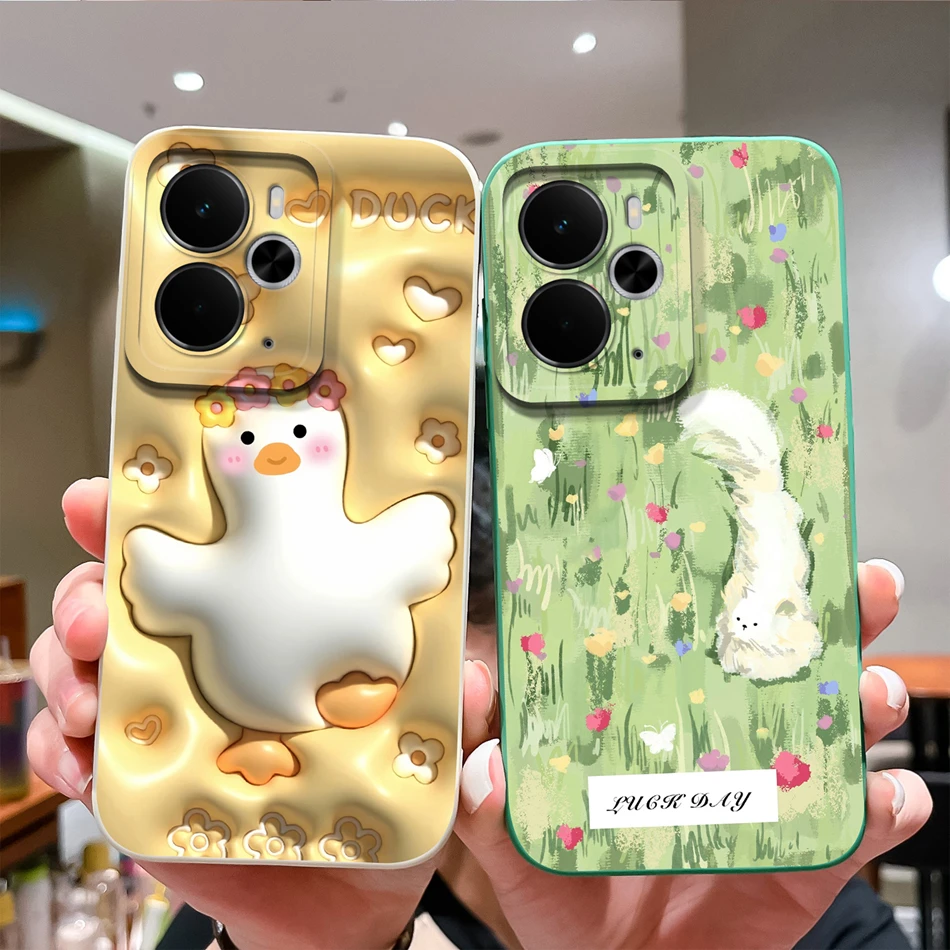 Elegant Rose Silicone Protective Phone Case - Soft Liquid Silicone Cover with Full Camera Protection, Realme 14T