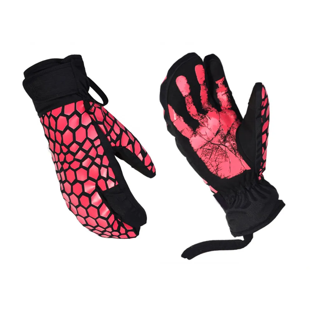 

1 Pair Ski Gloves Winter Gloves Waterproof 3-Finger Mittens Touching Screen Warm Glove for Outdoor Warm Glove Outdoor Winter