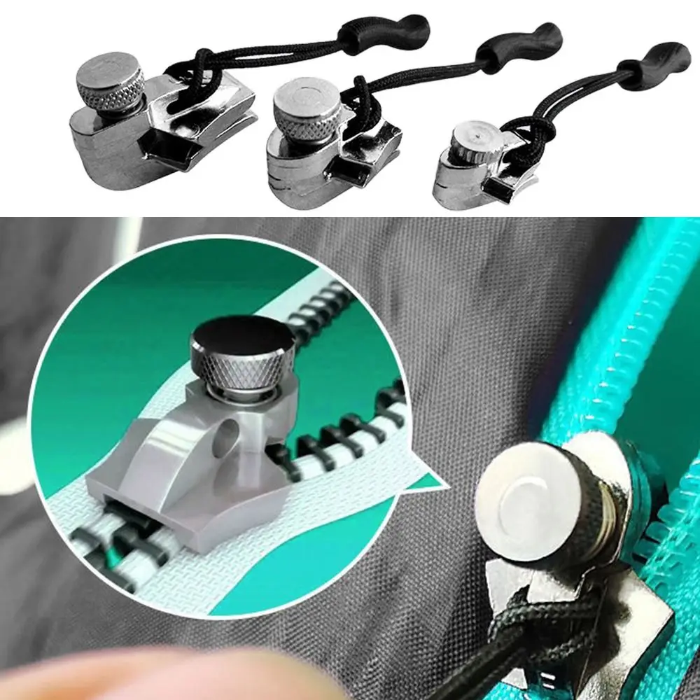 3 Different Size Zipper Repair Kit Replacement Bad Buckle Universal Zipper Head Instant Fix Sewing Tools Suitcase Head