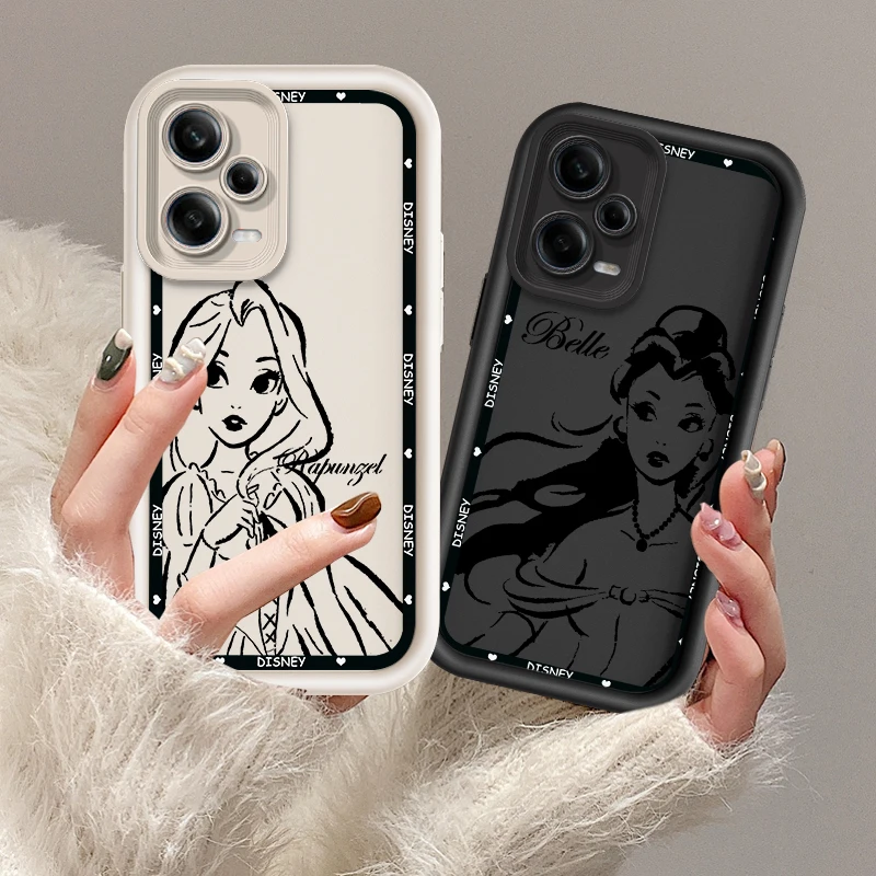 Disney Princess Beautiful For Redmi K50 K40 K30 K20 12C 10C 9C 9At 9A Ultra Pro Prime Eye Ladder Phone Case