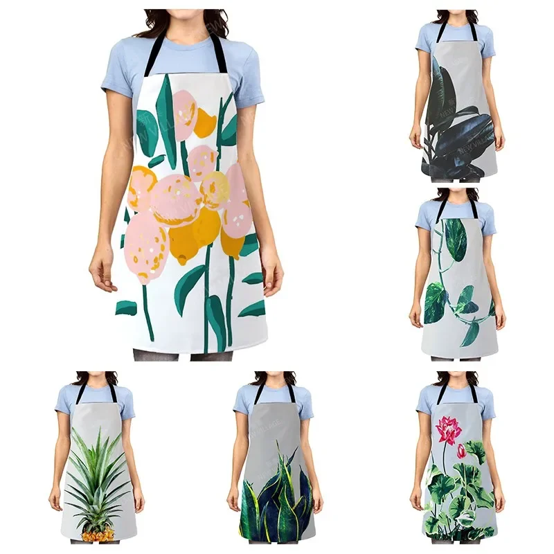 

Женский кухонный фартук в эстетике, детский оригинальный Водонепроницаемый модный фартук для девушек с надписью на заказ, Мужской фартук для официанта, маслостойкий