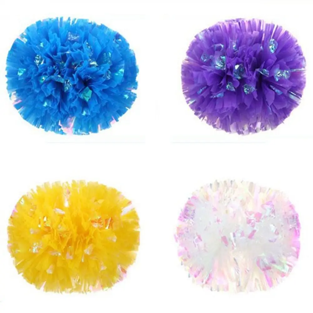 9 Colors Game Pompoms High Quality 25cm Cheerleading Cheering Vocal Concert Decorator Sports Cheerleading
