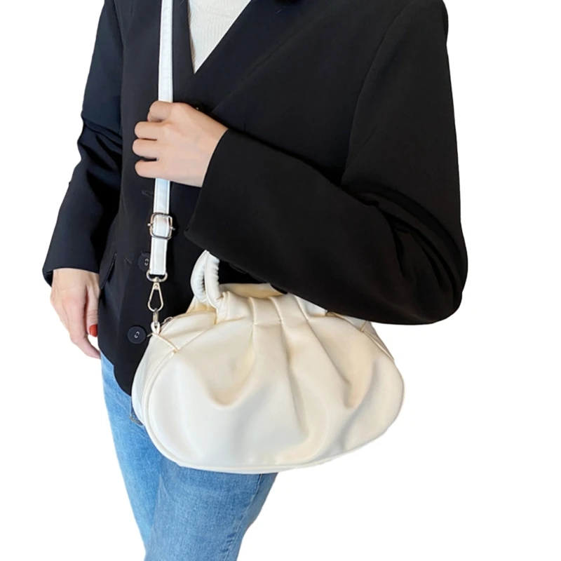 Pleated Cloud Dumpling Bag for Women Crossbody Bag Cloud Handbag