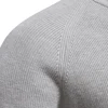 2023 New Autumn Cotton Zipper Cardigans for Men Fashion Casual Social Men Sweaters High Collar Warm Winter Knitted Sweater Men 3