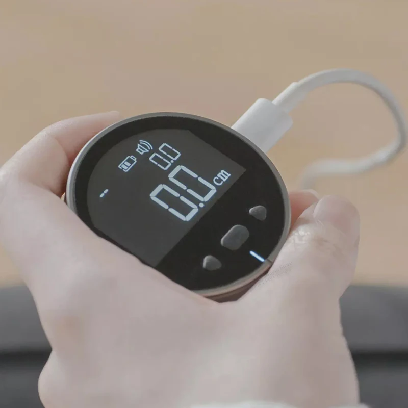 DUKA ATuMan Little Q Electronic Ruler 8 in 1 Range Finder Digital Tape Measure Mini Rolling Measuring Tool Flat Curved Tape Measure Measuring Tape Measuring Ruler