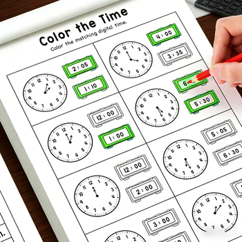 Kids Telling Time Workbook 1