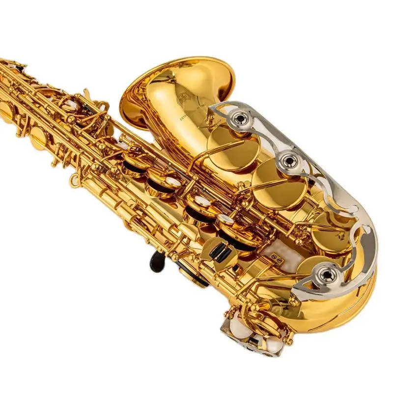 

200 Professional Alto Drop E Saxophone Gold Alto Saxophone with Band Mouth Piece Reed Aglet More Package mail
