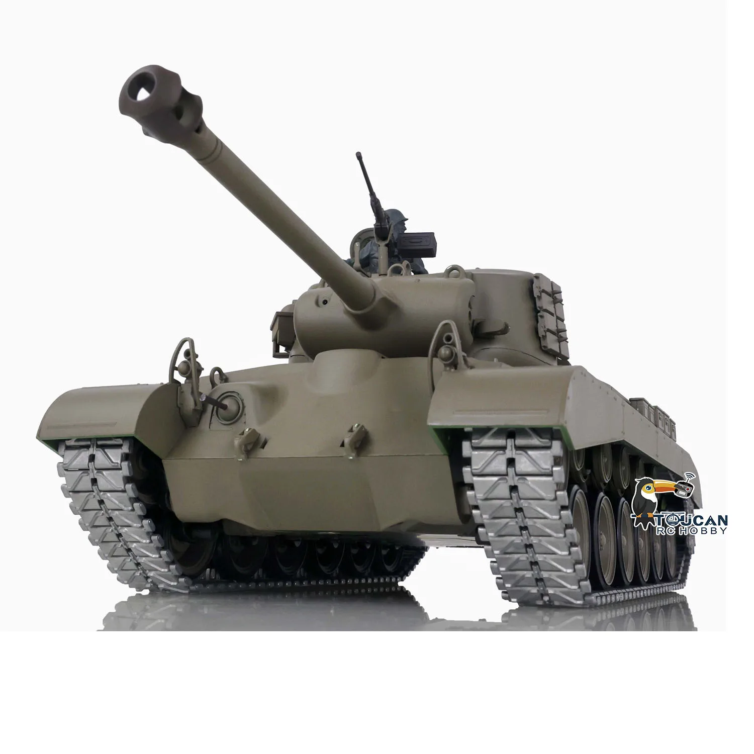 HENG LONG M26 Pershing RTR RC Tank 3838 1/16 Scale 7.0 Upgraded Metal Tracks Gearbox Idler Remote Controller Toys TH17304-SMT4 4