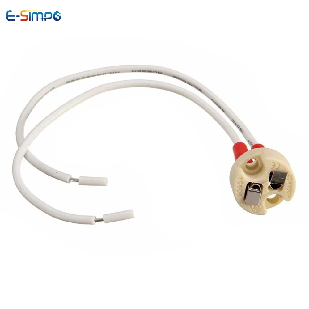 2x MR16 GU5.3 Ceramic Lamp Sockets - Halogen & LED Bulb Holders, 3A Rating