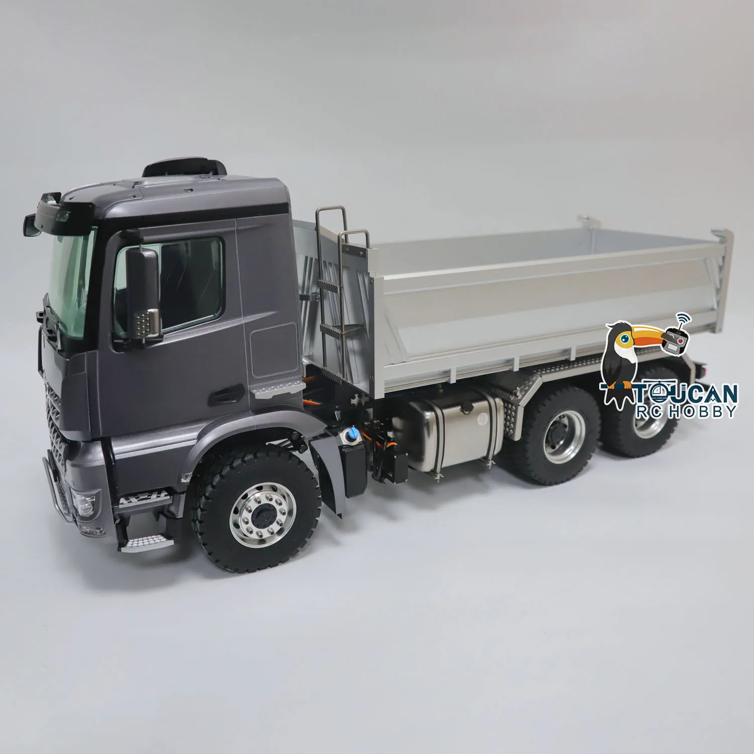 Kabolite K3364 RC 1/14 Hydraulic Dump Truck 6x6 Model Remote Control Dumper Tipper RTR Light Sound Sysstems 2-Speed Toy TH23072 4