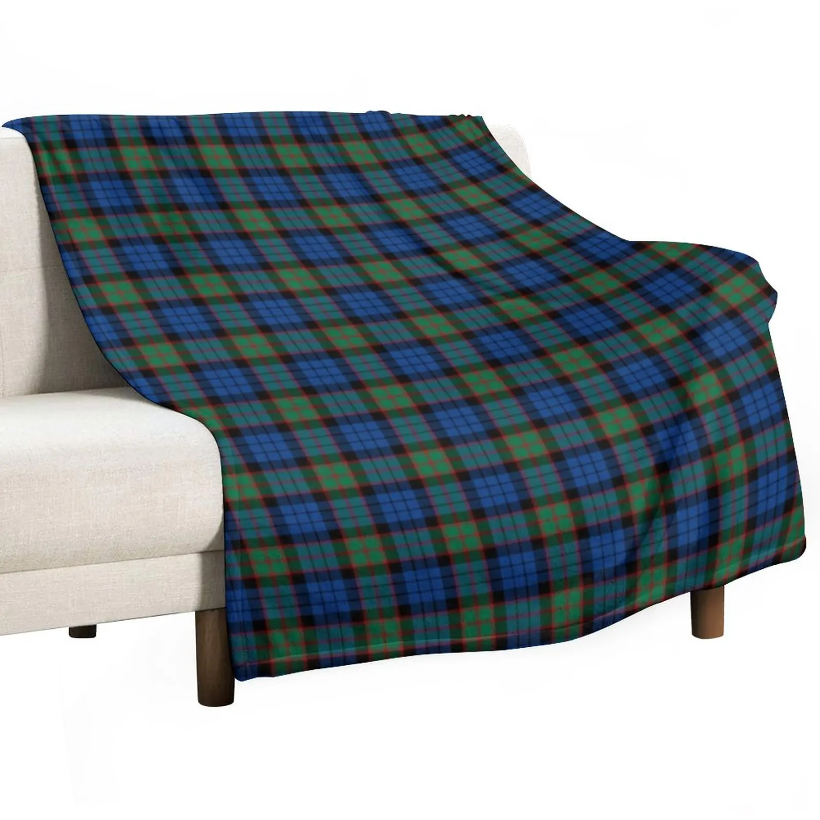 

Clan Fletcher Tartan Throw Blanket wednesday sofa bed Blankets For Sofas Flannel Fabric