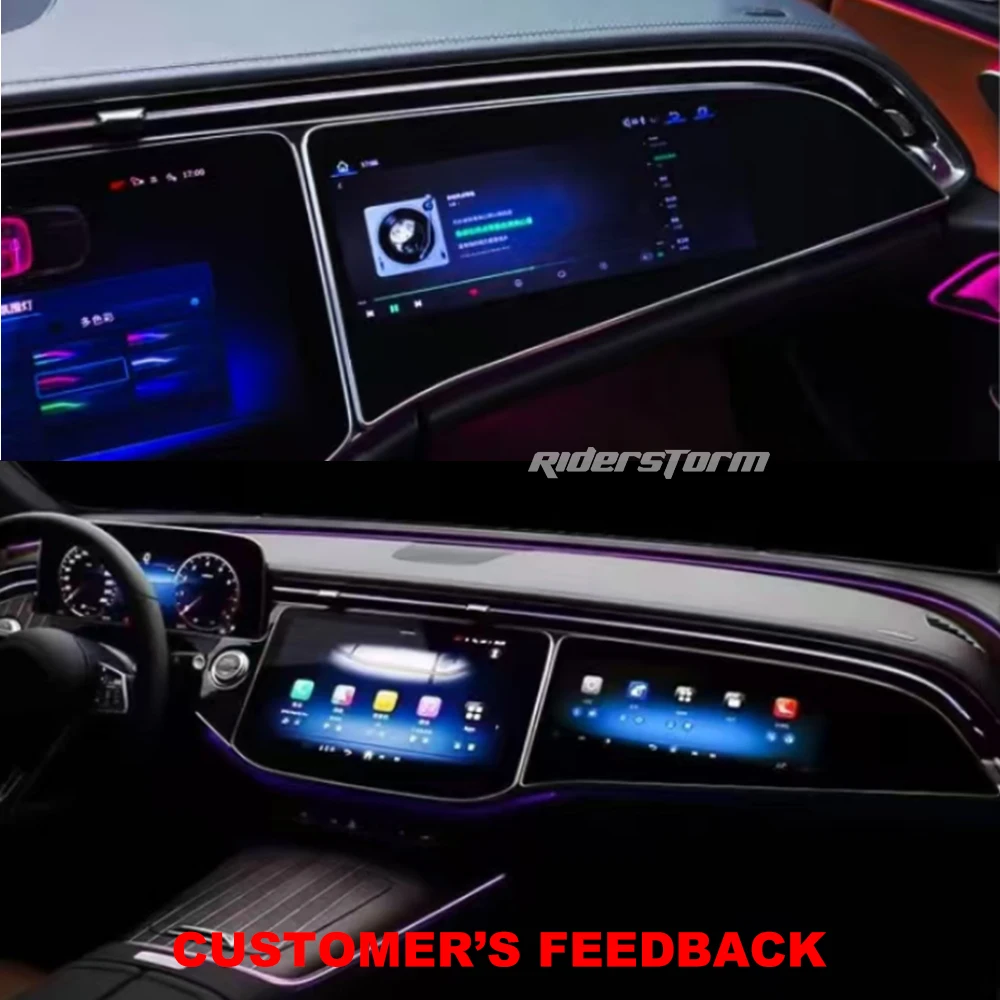 새로운 E 클래스용 대시보드 LED 디스플레이 부조종사 엔터테인먼트 스크린, W214 LED 스크린, 멀티미디어 텔레비전 전체 세트