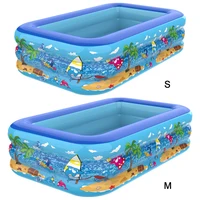 Piscine gonflable intérieure et extérieure en PVC, piscine épaisse de dessin animé pour enfants en bas âge 2
