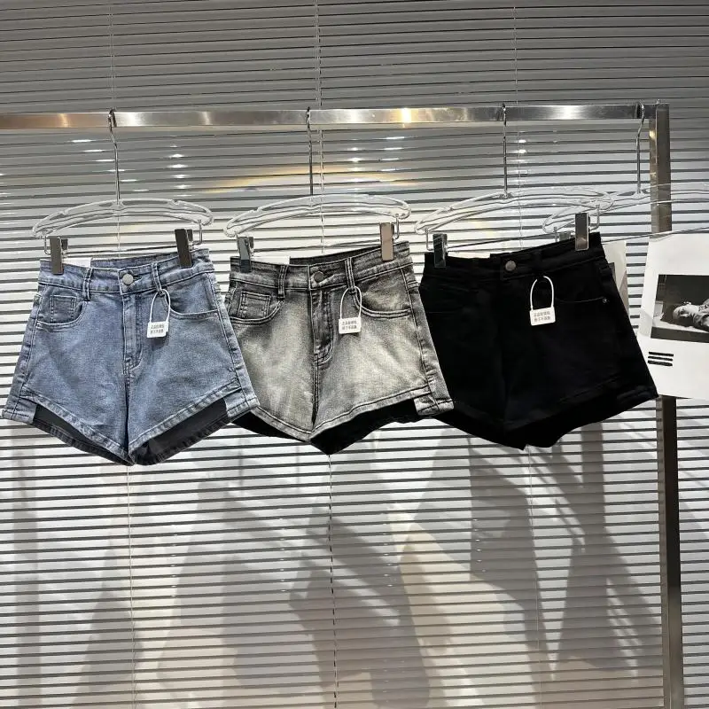 

New 2023 Spring/Summer Street Wear Denim Shorts Hot Girls' Washed Slim Denim Short