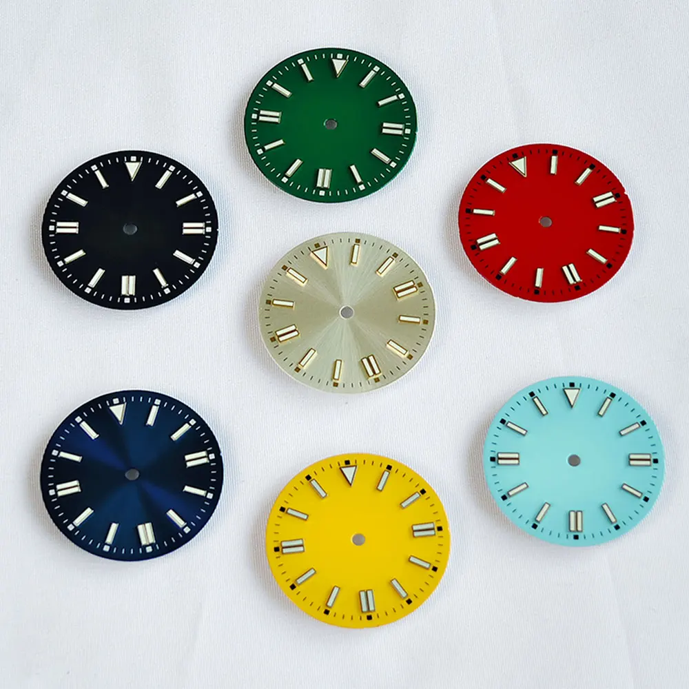 Multicolor Luminous Watch Dial - 28.5mm No Logo Design