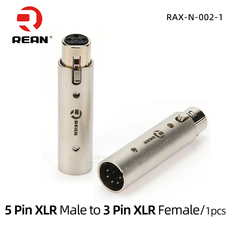 Cavo convertitore DMX con 5 Pin Maschio e 3 Pin Femmina di
