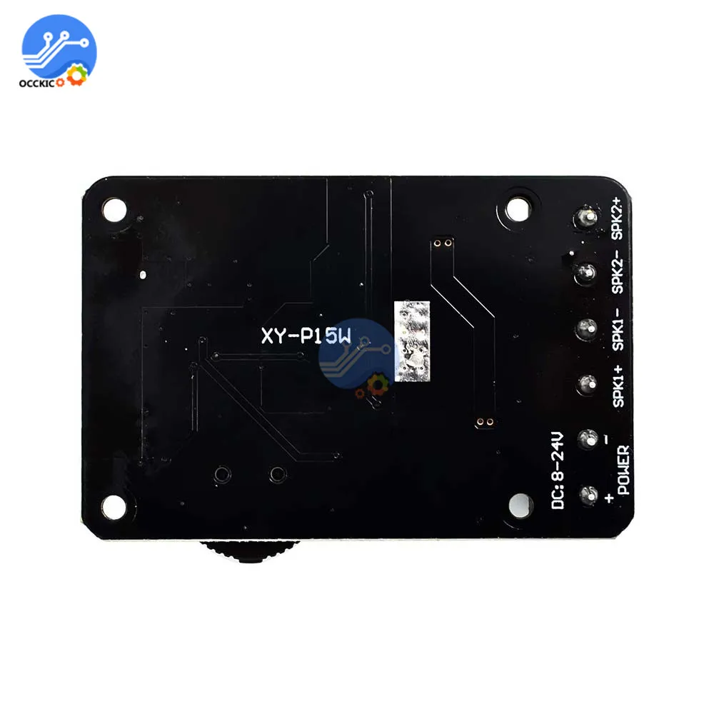 Audio Amplifier Board XY-P15W Bluetooth 5.0 Amplifier Board DC 8V 12V 24V 10W 15W 20W Power Amplifiers Audio Stereo Digital AMP Sound Board