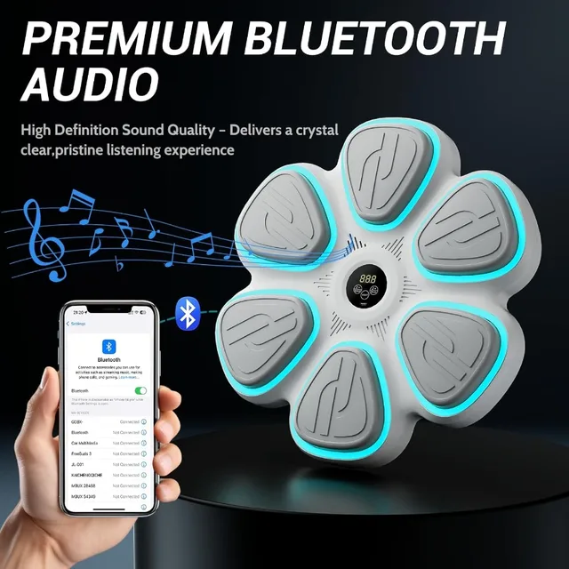 2025 Music Boxing Machine for Adults Bluetooth Music Punching Machine with Gloves 9 Modes and Speeds Wall Boxing Punching Pad H 2