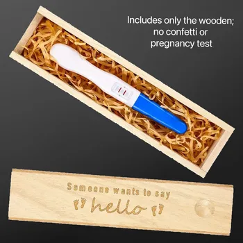 Wooden Pregnancy Test Box 1