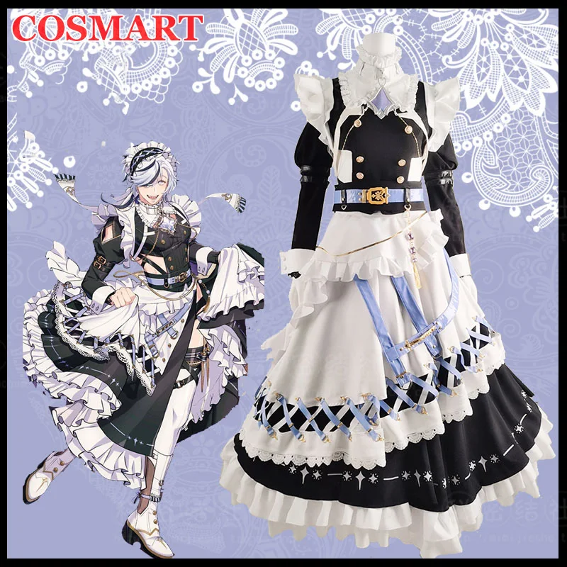 

COSMART Anime Nu: Carnival Shugo Chara Blade Fighting Maid Uniform Dress Cosplay Costume Halloween Party Outfit S-XXL New