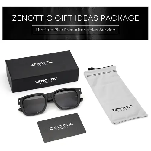 ZENOTTIC 2026 Trend Square Polarized Sunglasses Handmade Acetate Sun Glasses Fashion Patchwork Shades ZS6240 - Image 6