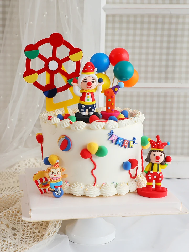 Creative Clown Surprise Birthday Candle - Fun Pop Open Cake Topper For Parties
