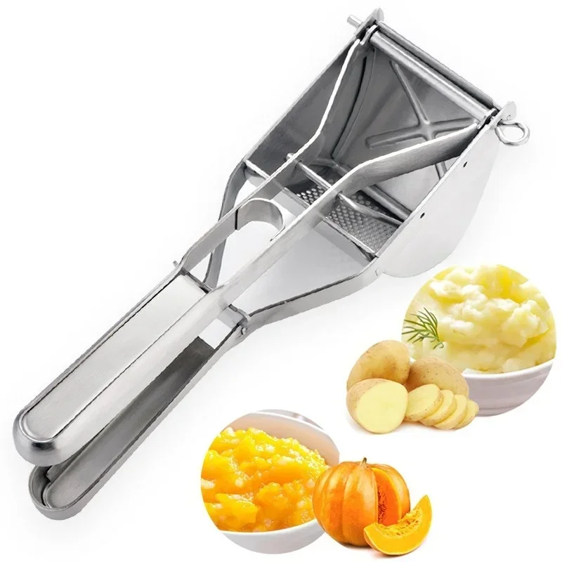 Potato Masher Potato Masher Ricer Manual Fruit Masher Stainless Steel Detachable Pumpkin Carrot Press and Mash Potato Tool