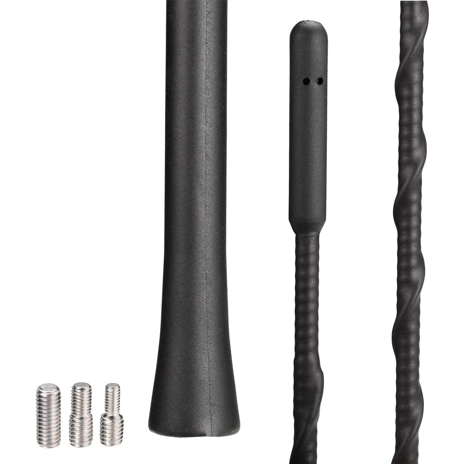 

Superbat 16 inch Universal Car Radio AM FM Roof Mount Aerial Mast Rod Vehicle Antenna Screws M4 M5 M6