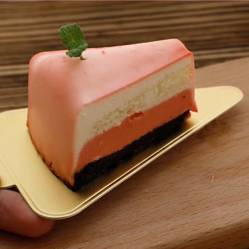 100 Tavole Per Torte Usa E Getta - Cartone Dorato Alimentare, 13x4cm, Per Dessert E Eventi - Foto 4