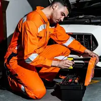 Cotton High Vis Work Coveralls