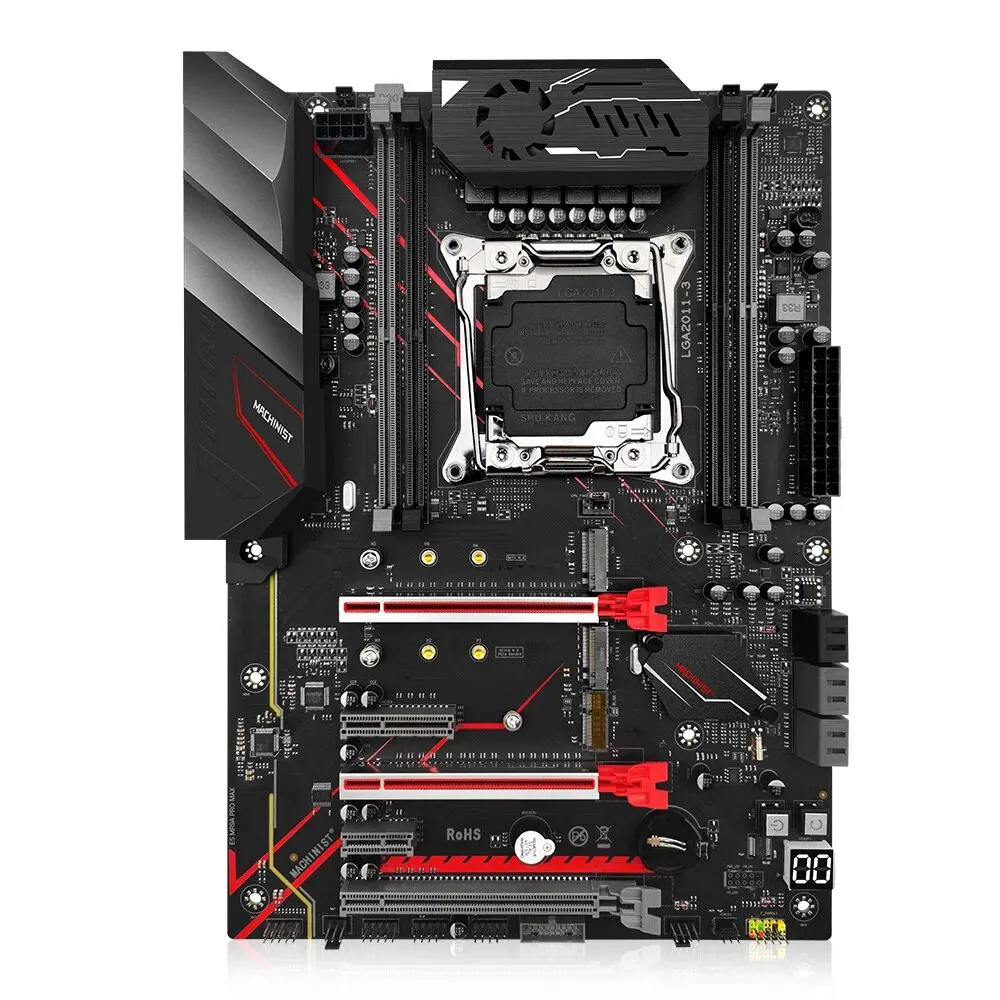 Gépkezelő MR9A Menő Minden X99 Alaplap készlet állítsa vel xeon E5 2650 V4 CPU LGA 2011-3 DDR4 Kos 32GB memória Kis dzsesszegyüttes Négyen Meder