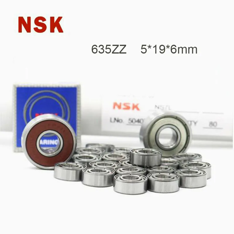 

Origin JAPAN NSK Bearing 635ZZ Bearing ABEC-7 ( 5/10 PCS ) 5*19*6 mm High Speed Miniature Sealed 635Z Ball Bearings 635 ZZ