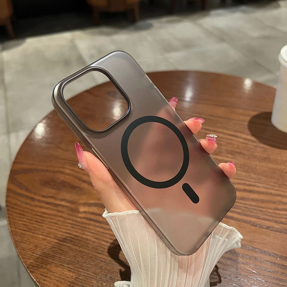 Matte Ultra-Thin Magnetic Wireless Charging Cover