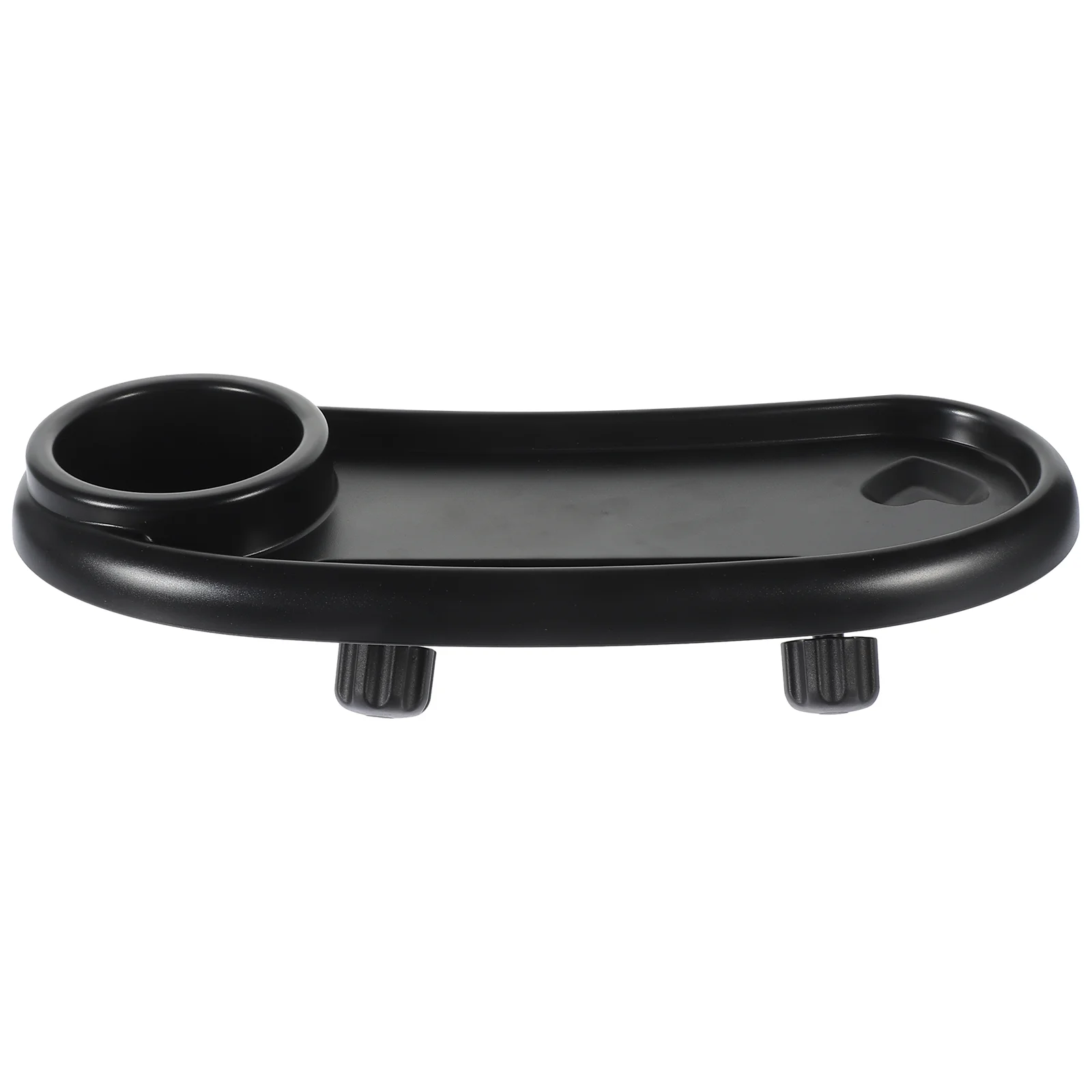 

Stroller Dinner Plate Universal Tray with Cup Holder Snack for Food Drinks Plastic Wagon Detachable Removable