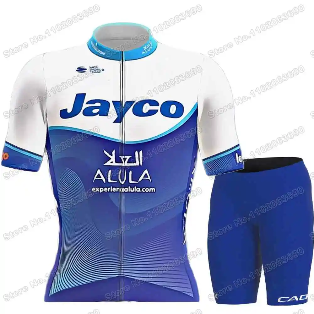  Jayco ALULA ジャージ上　sサイズ　サイン入り Jayco Alula チームジェイコalula 2023ジャージセット男性ブルー