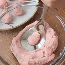 

Stainless Steel Pressed Meatball Maker Granules Tool Creative Homemade Lean Meatballs Kitchen Gadgets