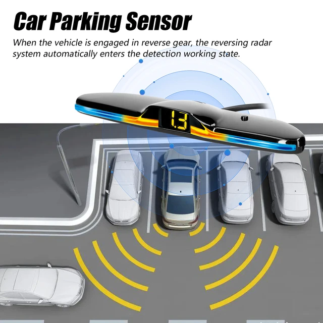 Système de radar de recul arrière pour voiture, 4 capteurs de