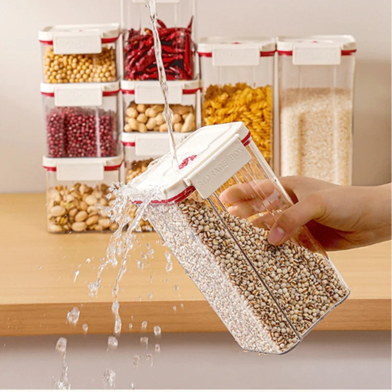 Vacuum Sealed Tank Food Vacuum Storage Box Kitchen Cereals Sealed Canister  Fresh-Keeping Food Organizer Dispenser 4