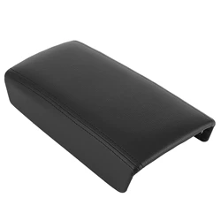 Premium Leather Center Console Armrest Lid - Central Box Cover (Black)