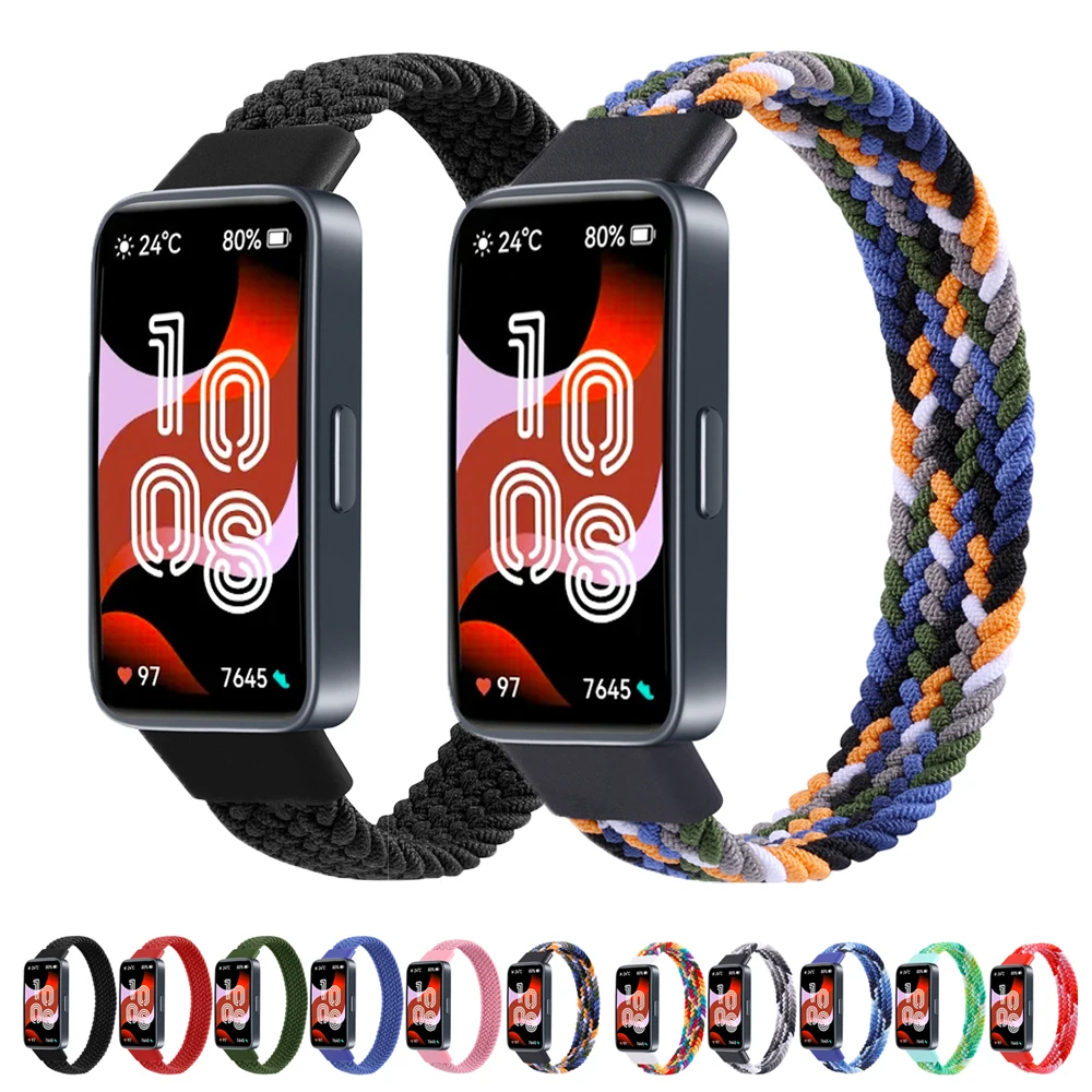 

Нейлоновый Ремешок Для Huawei Band 8, плетеный браслет для Huawei Band 8