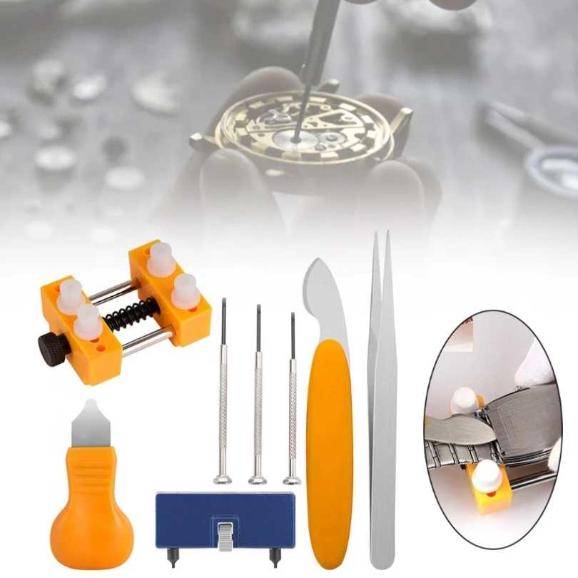 

Stainless Steel Made Adjustable Back Case Opener Watch Repair Kit for Cover Remover Screw Watchmaker Open Battery Change Tool