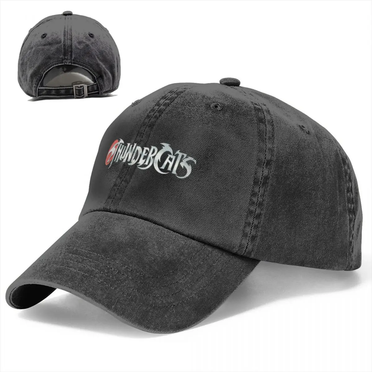 Thundercats Logo Cartoon Baseball Cap Vintage Distressed Denim Headwear Men Women Outdoor Running Golf Caps Hat 2
