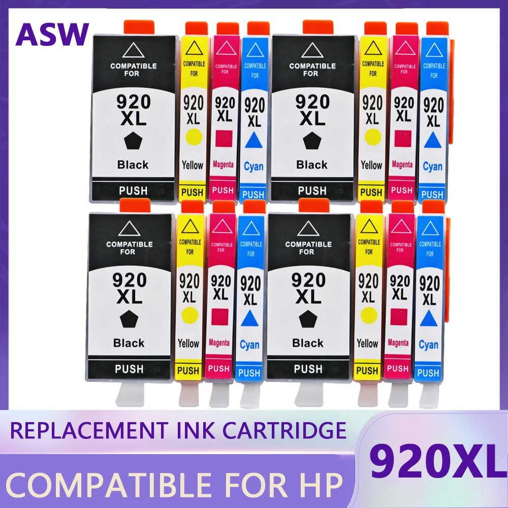 

Совместимый чернильный картридж 920XL для HP 920XL для HP920 для принтера hp 920 Officejet 6000 6500 6500A 7000 7500 7500A с чипом